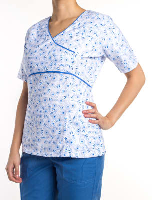 Top clínico Petunia Lin Maravilla Celeste