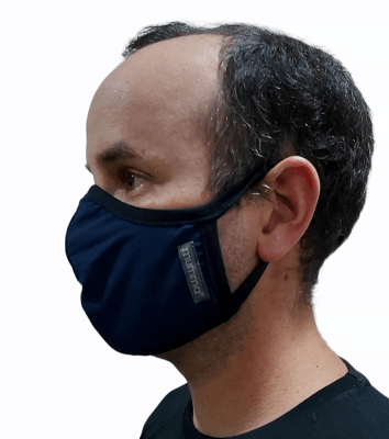 Mascarilla Antifluidos Hombre Azul Marino