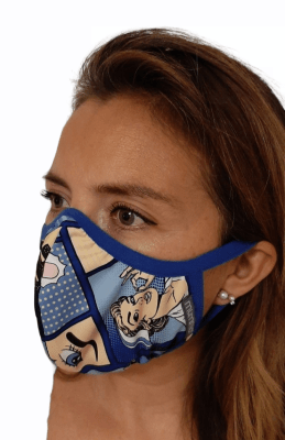 Mascarilla Antifluidos Mujer Comic