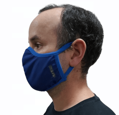 Mascarilla Antifluidos Hombre Azul Rey