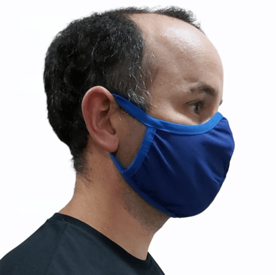 Mascarilla Antifluidos Hombre Azul Rey