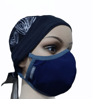 Mascarilla Antifluidos Mujer Azul Marino