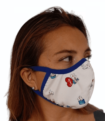 Mascarilla Antifluidos Mujer E/ Muelas Corazón1