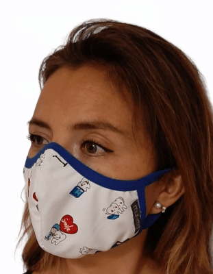 Mascarilla Antifluidos Mujer E/ Muelas Corazón