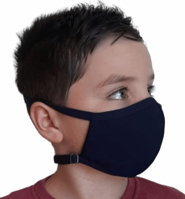 Mascarilla Antifluido Niños Ajustable Unisex Azul Marino