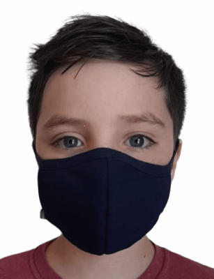 Mascarilla Antifluido Niños Ajustable Unisex Azul Marino