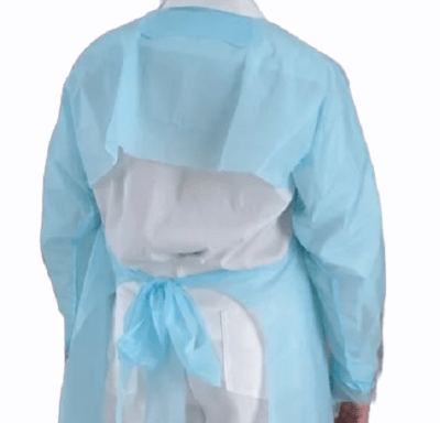 Pechera Desechable Celeste con Ojal Bolsa Individual