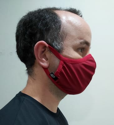 Mascarilla Antifluidos Hombre Rojo 1