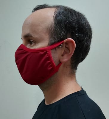 Mascarilla Antifluidos Hombre Rojo 