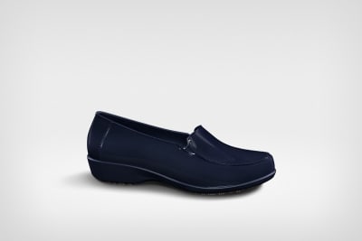 Calzado Zapato Sticky Shoe Social Antideslizante Mujer Azul Marino