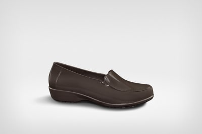 Calzado Zapato Sticky Shoe Social Antideslizante Mujer Cafe1