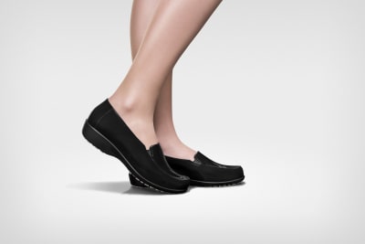 Calzado Zapato Sticky Shoe Social Antideslizante Mujer Negro