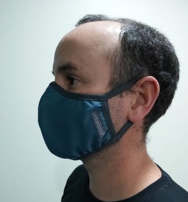 Mascarilla Antifluidos Hombre Verde Petroleo 