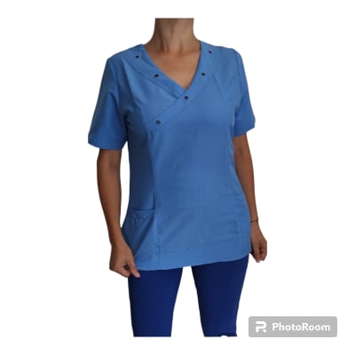 Uniforme Clinico Delantal Lilium Ojetillos Jacinto Antifluidos