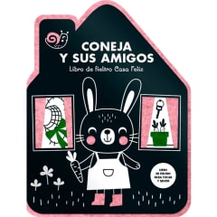 LIBRO DE FIELTRO CASA FELIZ: CONEJA Y SUS AMIGOS