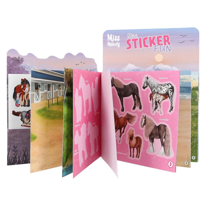 MISS MELODY MINI STICKER FUN: CREANDO EL MINI MUNDO DE LOS CABALLOS CON STICKERS2