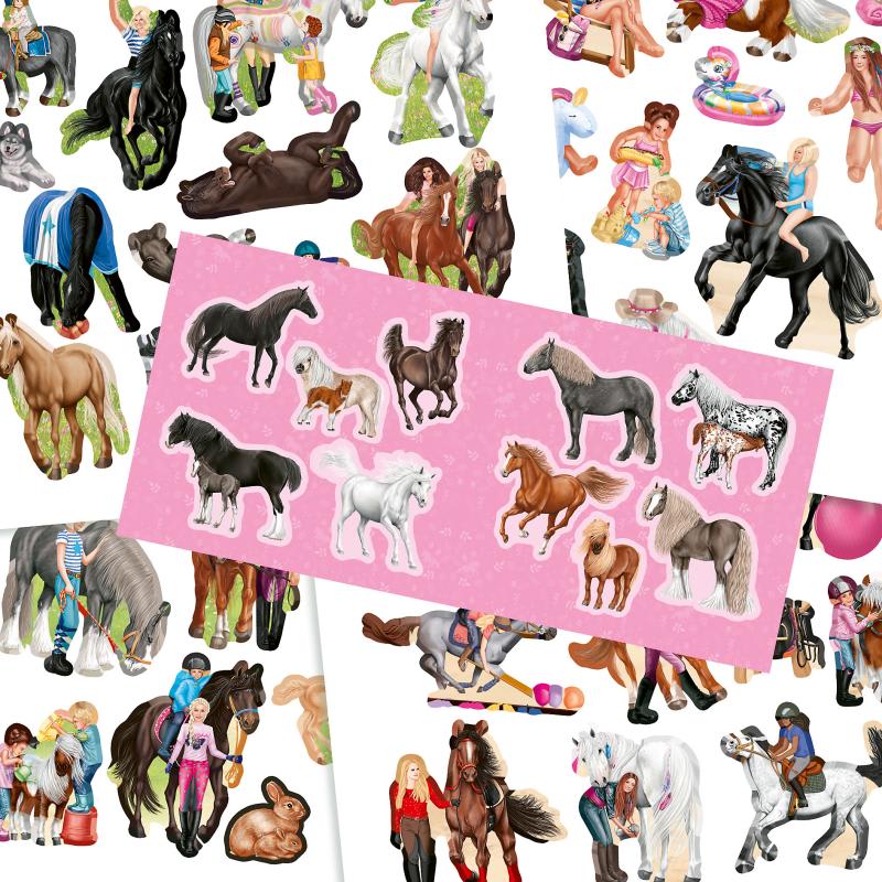 MISS MELODY MINI STICKER FUN: CREANDO EL MINI MUNDO DE LOS CABALLOS CON STICKERS3