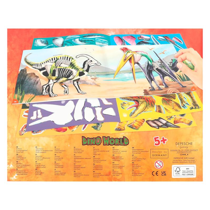 DINO WORLD STICKER  FUN3