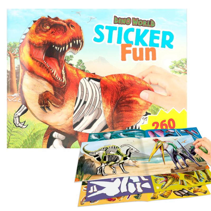 DINO WORLD STICKER  FUN4
