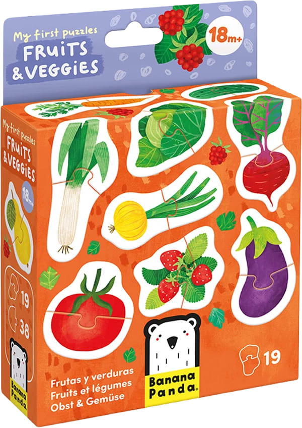MI PRIMER PUZZLE: FRUTAS Y VERDURAS (38 PIEZAS, 19 PUZZLES)1