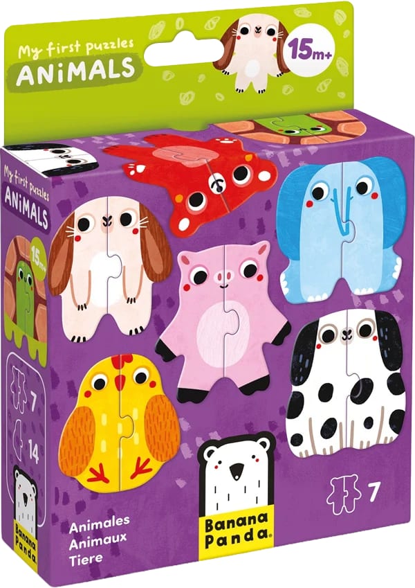 MI PRIMER PUZZLE: ANIMALES (14 PIEZAS, 7 PUZZLES)1