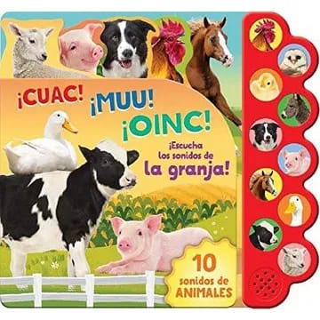 LIBRO SONORO 10 SONIDOS DE LA GRANJA. CUAC-MUU-OINC1