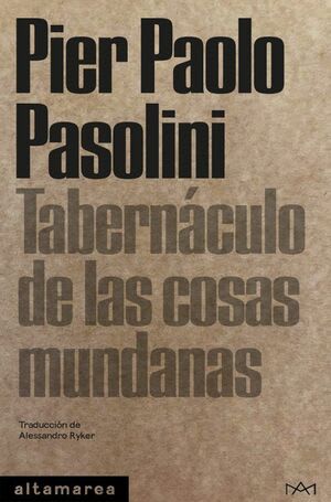 TABERNÁCULO DE LAS COSAS MUNDANAS1