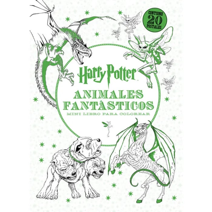 HARRY POTTER. ANIMALES FANTASTICOS. MINI LIBRO PARA COLOREAR1
