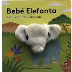LIBRO CON TÍTERE DE DEDO: BEBÉ ELEFANTA1