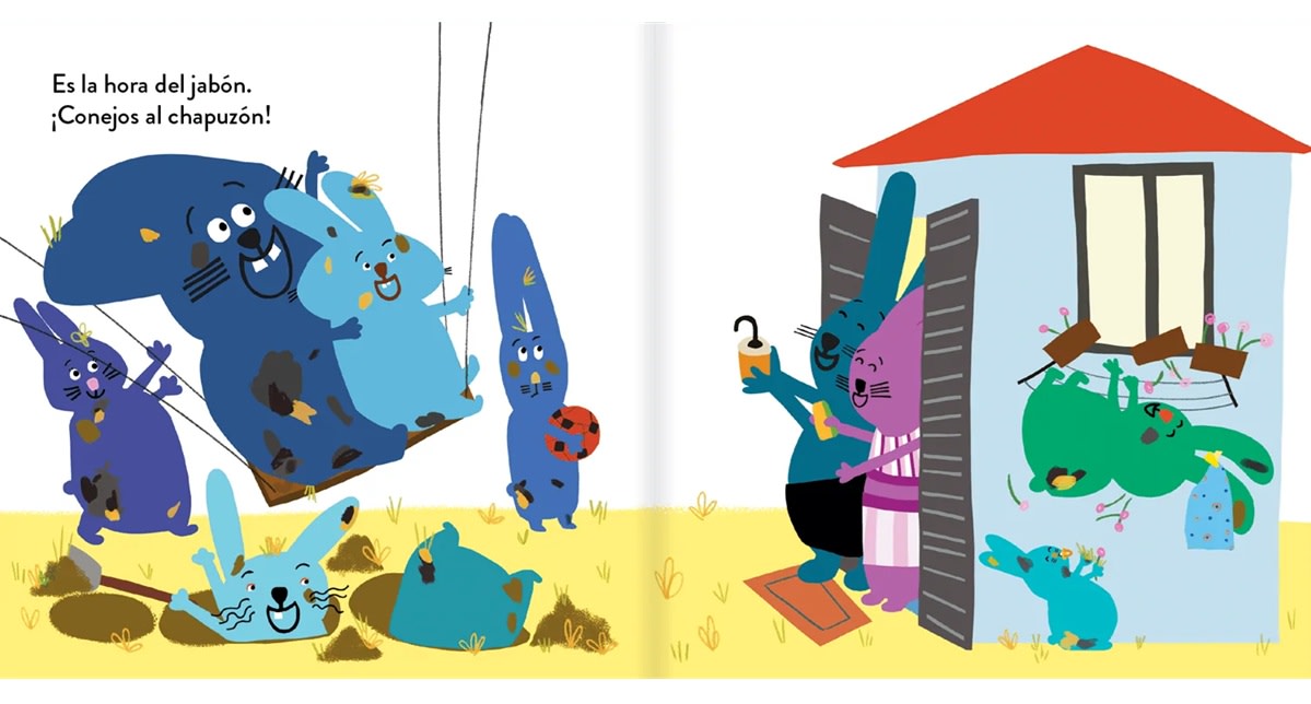 A BAÑARSE, CONEJITOS2