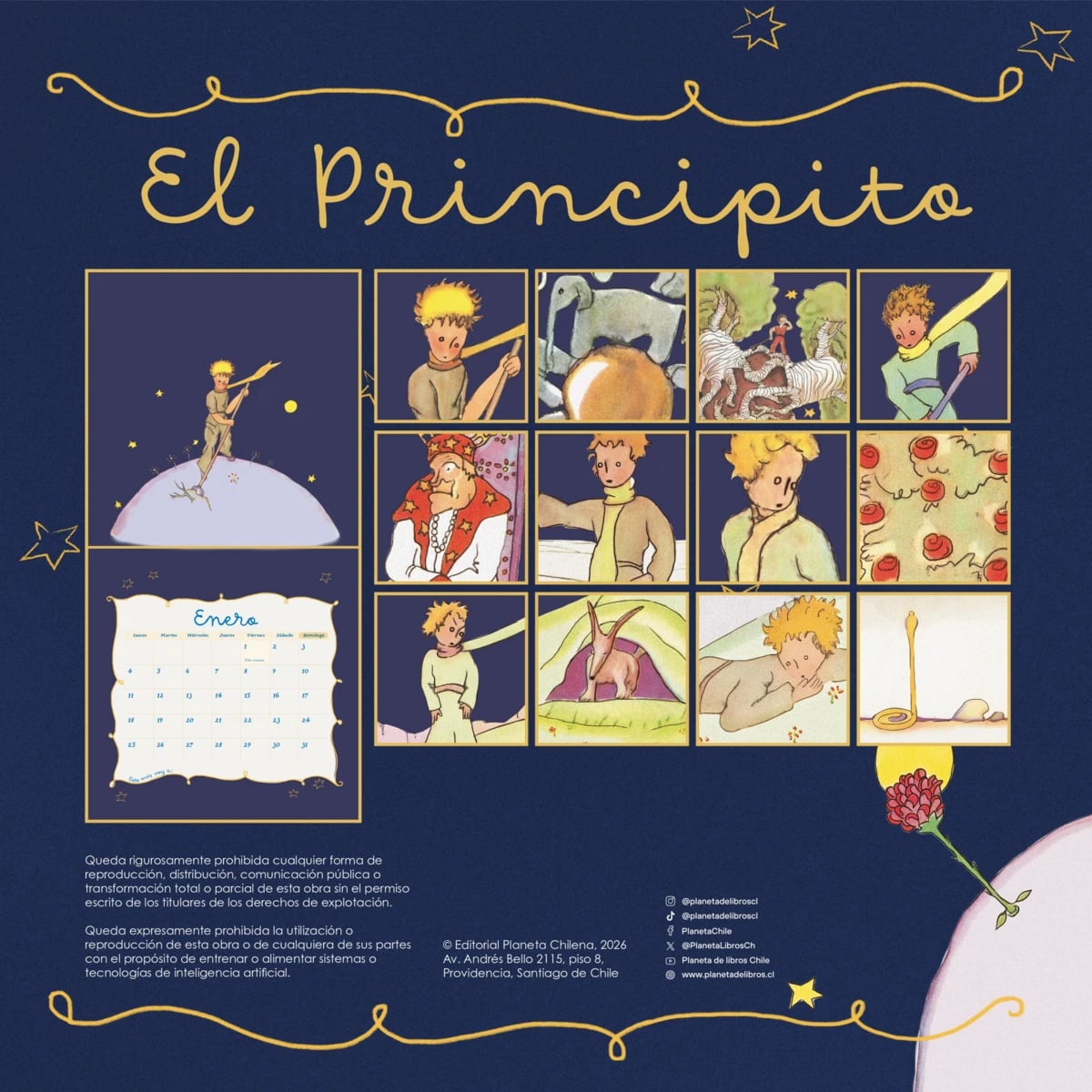 CALENDARIO EL PRINCIPITO - PLANETA C2