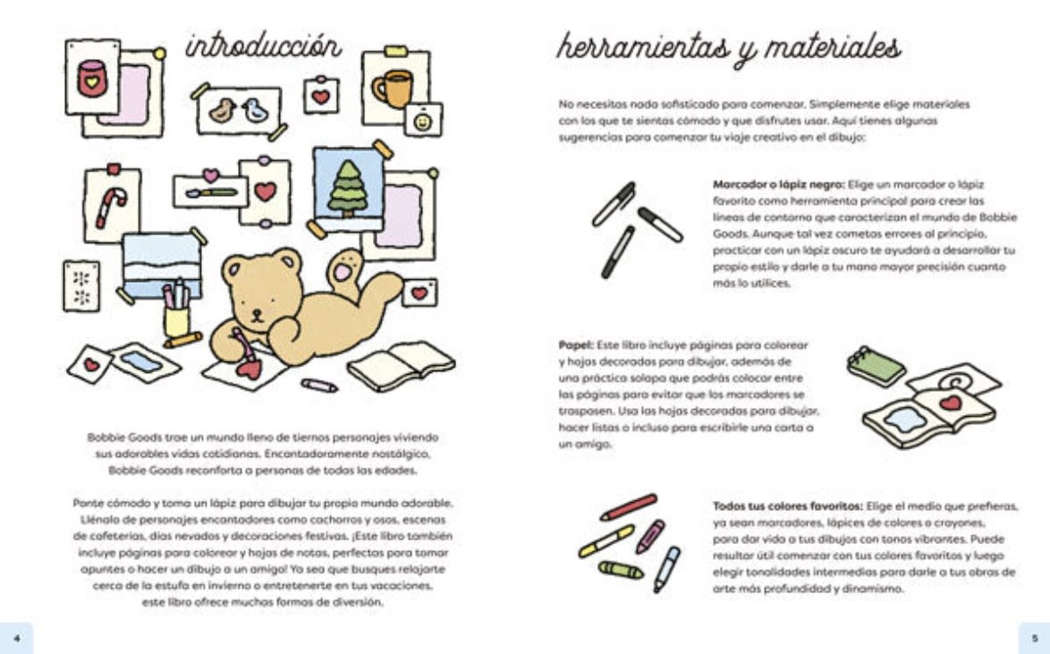 DIBUJA Y COLOREA. MOMENTOS CON ENCANTO. BOBBIE GOODS2