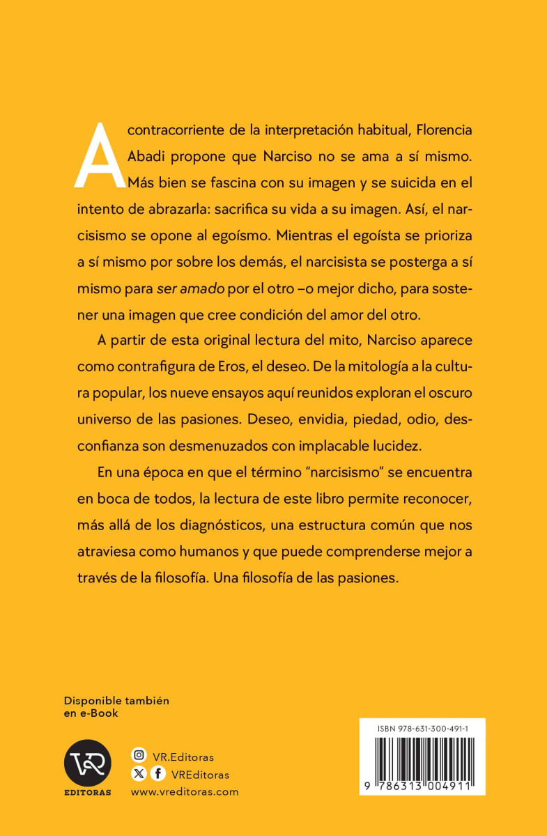 EL SACRIFICIO DE NARCISO. UNA FILOSOFÍA DE LAS PASIONES2