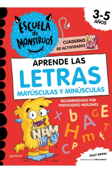 ESCUELA DE MONSTRUOS. CUADERNO DE ACTIVIDADES: APRENDE LAS LETRAS MAYÚSCULAS Y MINÚSCULAS1