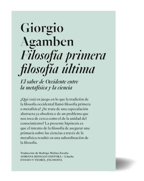 FILOSOFÍA PRIMERA FILOSOFÍA ÚLTIMA1