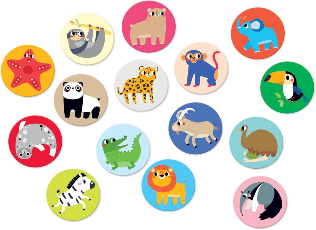 JUEGO DE MEMORIA ON-THE-GO WILD ANIMALS2