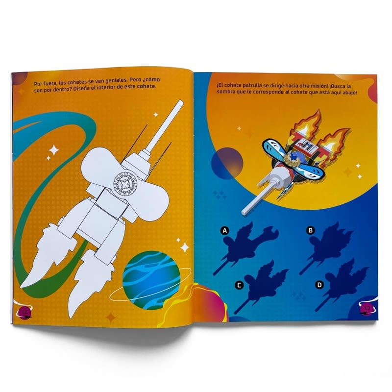 LEGO. CONSTRUYE Y PEGA: ESPACIO3