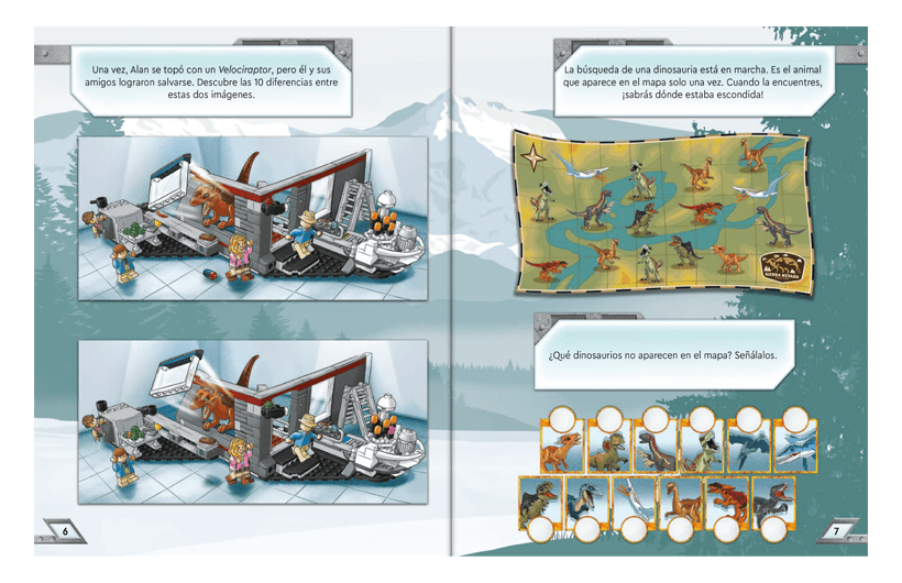 LEGO ACTIVIDADES: DIVIÉRTETE EN JURASSIC WORLD2