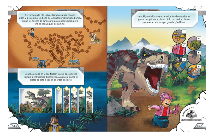 LEGO ACTIVIDADES: DIVIÉRTETE EN JURASSIC WORLD3