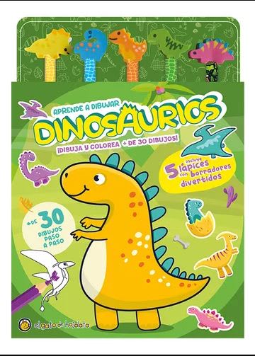 LÁPICES Y BORRADORES DE COLORES : DINOSAURIOS1