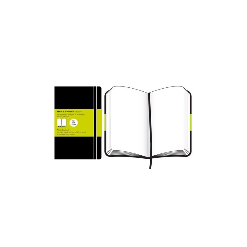 MOLESKINE- LIBRETA CLÁSICA TAPA BLANDA NEGRA HOJA BLANCA1