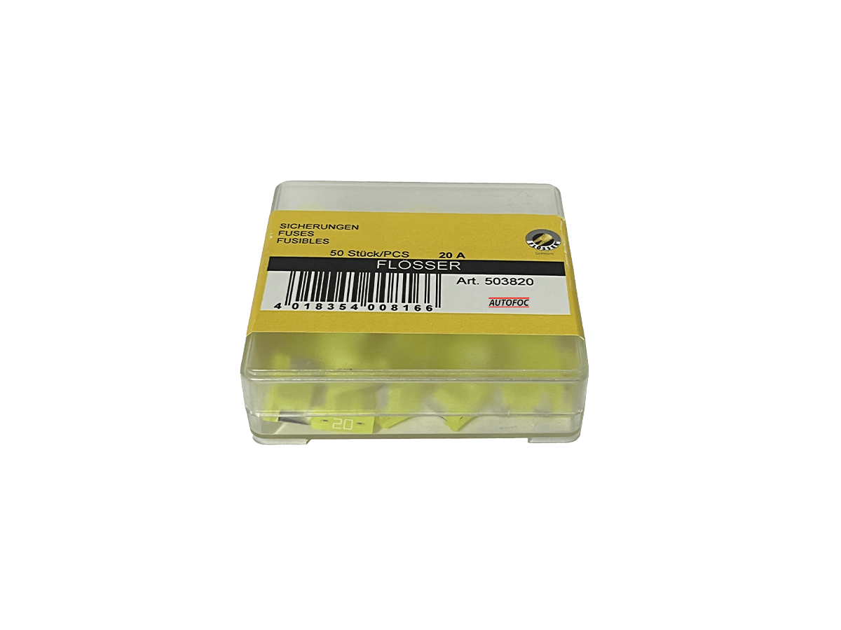 Fusible Standard 20A Jaune - Protection électrique - Pour Tableau, Appareils Domestiques - Lot De 1