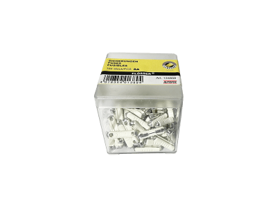 124808 CAJA DE FUSIBLE DE LOZA 8A X 100 PIEZAS ALEMAN FLÖSSER1