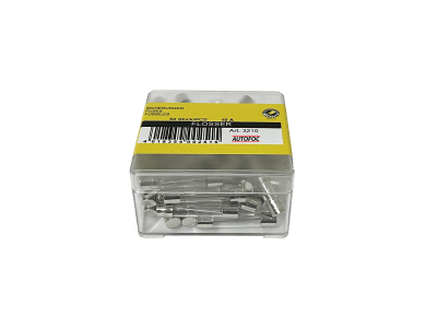 3210 CAJA DE FUSIBLE DE VIDRIO 10A X 50 PIEZAS ALEMAN FLÖSSER1