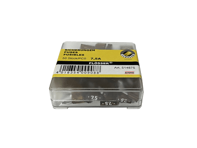 514875 CAJA DE FUSIBLE MINI UÑA 7.5A X50 FLÖSSER1