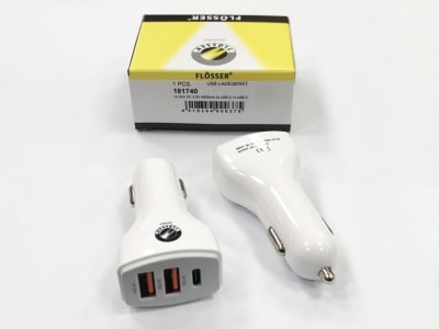 181740 CARGADOR UNIVERSAL USB DE TELEFONO CELULAR MULTIVOLTAJE DE 12V /24V CARGA FULL RAPIDA ALEMAN FLÖSSER1
