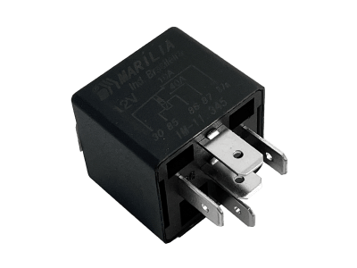 IM11345 RELAY DE LUCES 5 TERMINALES NEGRO 12V MARILIA1