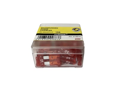 214810 CAJA DE FUSIBLE DE UÑA 10A X50 FLÖSSER1