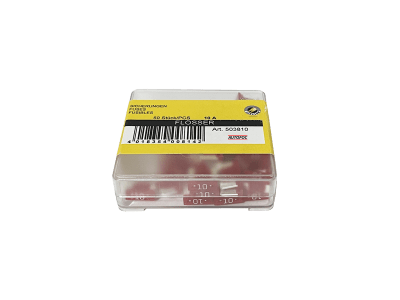 503810 CAJA DE FUSIBLE X50 MINIUÑA CORTA MODERNO 10A FLÖSSER1