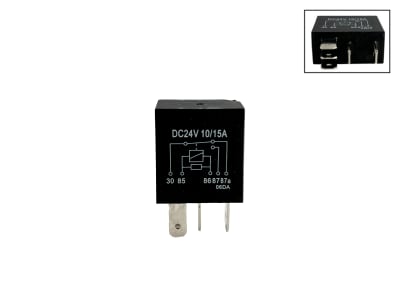 1065 MICRORELAY MODERNO 24V 5 TERMINALES 10A/15A FLÖSSER1